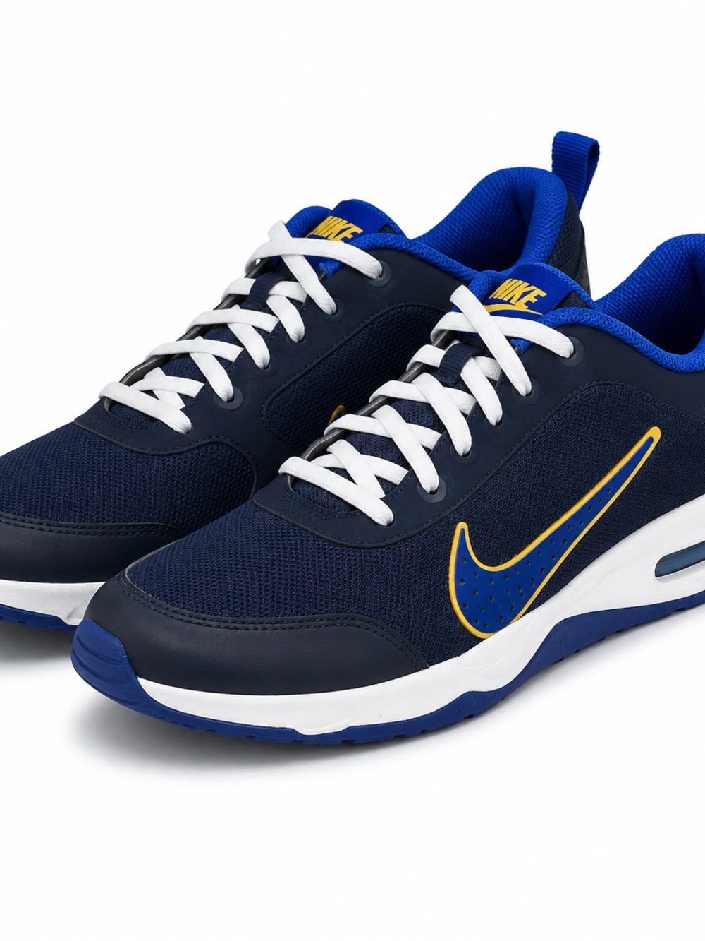 Nike Omni Multi-Court GS Midnight Navy Blue Gold Sneakers Youth 7Y DM9027-404